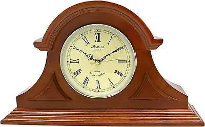 Mahogany Cherry Mantel Clock With Chimes • $120.99