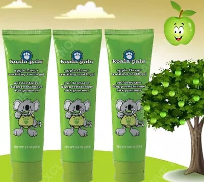 3pk Training Tooth Gel: Melaleuca Koala Pals Fluoride-Free 3.8 Oz | Smiles! • $38.87