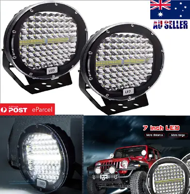 7inch LED Driving Work Fog Lights Spotlights Spot Beam Headlamp Offroad Bar 300W • $78.99