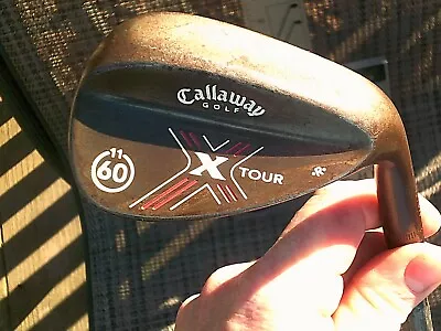 Callaway X Tour Forged 60-11 60* Wedge Raw Finish. MRH Stiff Steel VGC Looky ! • $54.95