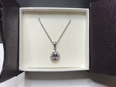 Sterling Silver Mystic Topaz W/ Quartz Accents Pendant Necklace + Chain Jewelry • $28.74