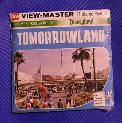 SEALED Gaf A179 Disneyland Tomorrowland Anaheim CA View-master 3 Reels Packet • $46