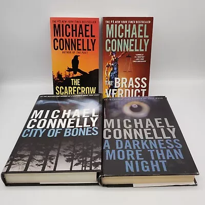 Lot Of 4 Michael Connelly Crime Fiction Thriller Books Hardcover And Paperback • $8.50