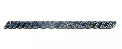 Ford Mustang Blue Lettering W/ Chrome Trim 7  Nitrous Injected Emblem • $12.13