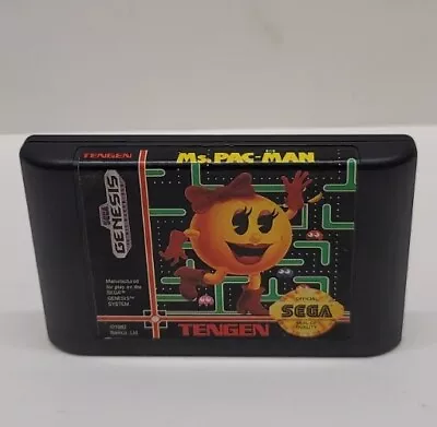 Ms. Pac Man - Sega Genesis - Tested Working 👍90s Vintage Arcade Classic Game • $6.99