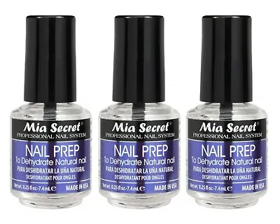 Mia Secret Nail Prep To Dehydrate Natural Nail - 1/4 Oz ( Pack Of 3 ) • $13.88