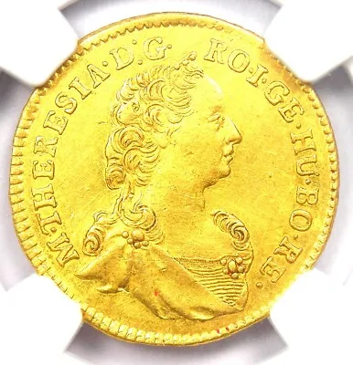 1760 Hungary Transylvania Gold Ducat Coin 1D - NGC Uncirculated Detail UNC MS • $1657.75