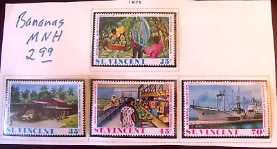 1975 St. Vincent Bananas Stamps  MNH - Lot#K26 • $2.99