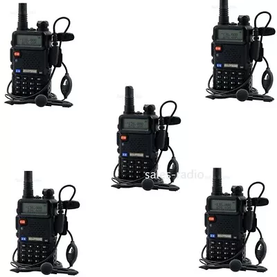 5Pcs BaoFeng UV-5R 5W Walkie Talkie Dual Band VHF/UHF Two-Way Radios Transceiver • $99.88