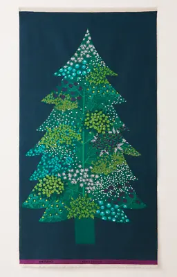 Christmas Tree Panel By Echino 100% Cotton Duck Cloth - Japan - Instant Decor! • £15.42