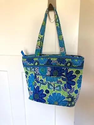 Vera Bradley Large Quilted Tote Doodle Daisy Pattern Retired • $15.77