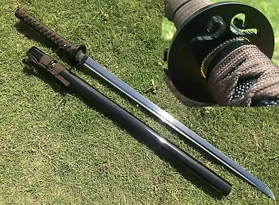 Handmade 9260 Spring Steel Japanese Samurai Sword Katana Full Tang Sharp Blade • $158.86