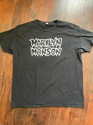 Marilyn Manson Black Shirt 2XL Metal Band Tour • $29.95