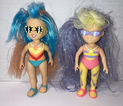 Two - Vintage 1986 Tonka Hollywoods Holly Doll With Purple/ Blue Hair Glasses • $9.99