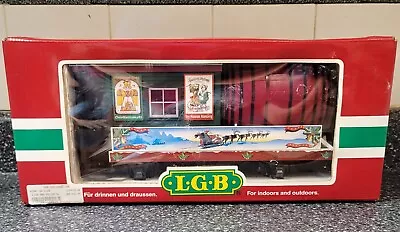 LGB Train 31420 Christmas Beer Barrel Keg Car Original Box G Scale Germany • $160