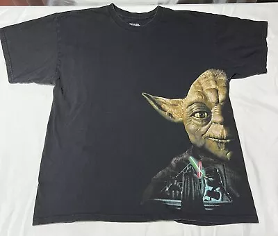 Star Wars Return Of The Jedi Yoda T-Shirt Size XL Double Sided  • $19.95