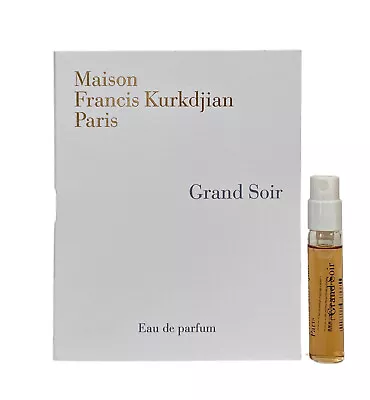 Maison Francis Kurkdjian Grand Soir Eau De Parfum Vial Spray 2ml New With Card • $15