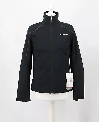 Vaude Hurricane Iv Womens Black Softshell Jacket 40/m Rrp £85 Ep • £37.46