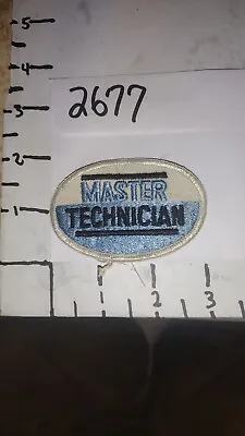 Sew On Patches Vintage Master Technician • $7