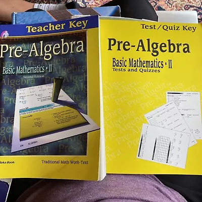 A Beka Pre Algebra Teacher Key Test/ Quiz Key • $17.99