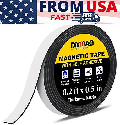 Magnetic Tape 1 Roll Magnetic Strip With Strong Self Adhesive Flexible Magnet T • $11.96