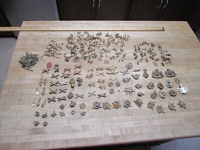 Vintage  Large Lot European Military Army Badges Pins Insignia • $150