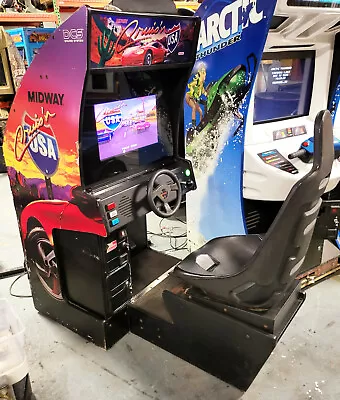 Cruisn USA Arcade Sit Down Driving Racing Video Game Machine 22  LCD Cruisin #3 • $1650