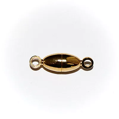 Magnetic Jewelry Clasp Silver Or Gold Color Oval Shaped Clasps Design 12x6mm Mc7 • $10.99