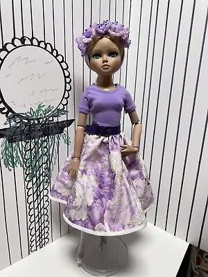 Lavender And White Set For Your Ellowyne Wilde Tonner Fashion Doll 16” Outfit • $22