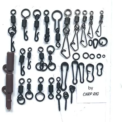 Carp Fishing Tackle Quick Change Flexi Chod Swivels Clips Rig Rings Links Loops • £2.95