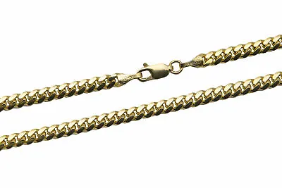 14k Solid Yellow Gold 4mm Men Women Miami Cuban Link Chain Necklace Size 7 -30  • $736.02