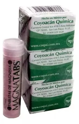 3 Cubes Carbonato De Magnesio Coqui 3 BLOCKS Magnesium Carbonate 7g • $10.86