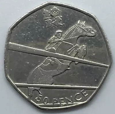 2011 Equestrian Event LONDON 2012 OLYMPIC Games 50p Coin • £2.75