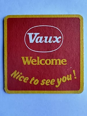 Vaux Welcome Vaux Breweries Ltd Castle St. Sunderland Vintage Beer Mat • £1.50