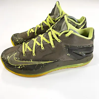 Nike Lebron 11 XI Dunkman Air Max Basketball Shoes Mens 11.5 Volt Green Sneakers • $44.95