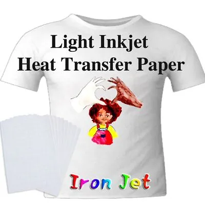 Printing Paper DIY T-Shirt Light Fabric Heat Transfer Paper Painting • £5.56