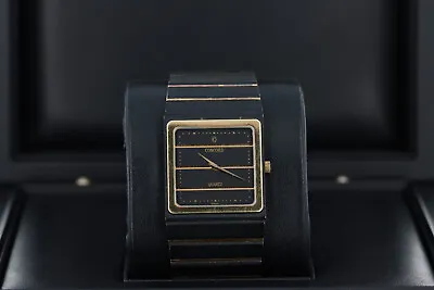 Concord Quartz Mariner SG Black And Gold Mens Watch 18k GOLD BEZEL • $995