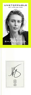 Maria Sharapova Signed Unstoppable: My Life So Far 1st Edition Hardback Book-JSA • $98.95