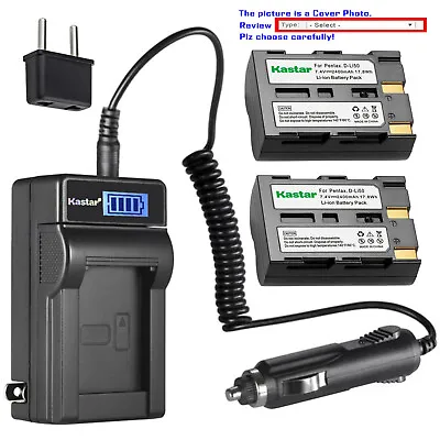 Kastar Battery LCD AC Charger For Konica Minolta NP-400 & Dimage A1 Dimage A2 • $36.99