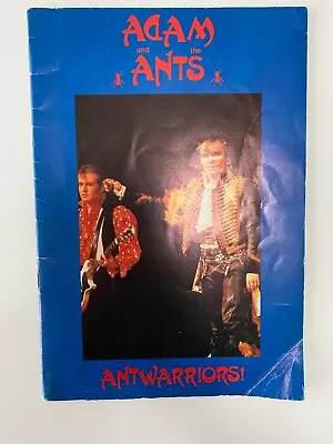 Extremely Rare Adam And The Ants -Antwarriors! 1st Edition Book From 1981 • £30