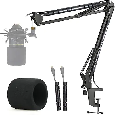 MXL 770 990 Microphone Stand With Pop Filter - Mic Suspension Boom Arm Stand Wit • $30.61