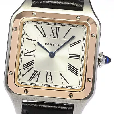 CARTIER Santos Dumont LM W2SA0011 Silver Dial Quartz Ladies Watch_762121 • $7431.29