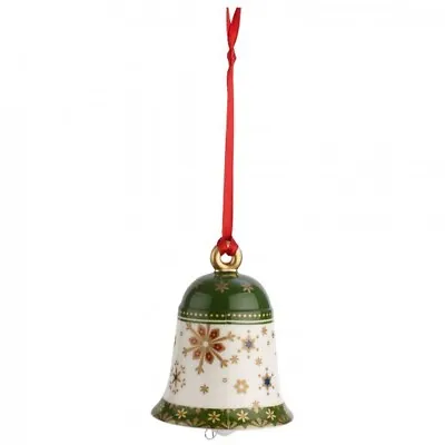 Villeroy & Boch MY CHRISTMAS TREE Ornament:  Green Bell # 6860 • $21