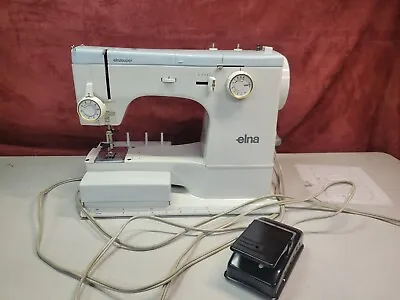 Vintage Elna Super SU 62C Sewing Machine W/Foot Pedal And Accessories • $200