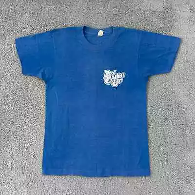 Vintage Rex Allen Jr T-Shirt Adult S/M Blue Country Music 80s Concert Band USA • $37.95