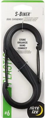 Nite Ize S-Biner Plastic Dual Carabiner #6 - Black • $9.86