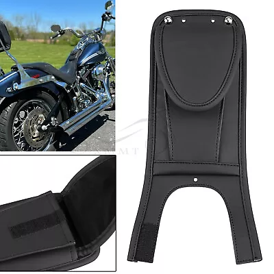 Motorcycle Black Tank Bib W/ Pouch Fit For Harley Night Train Softail FXSTC FXST • $42.98