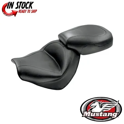 Mustang Black Wide Touring Two Piece Seat For 2004-2009 Honda VTX1300C • $653.20