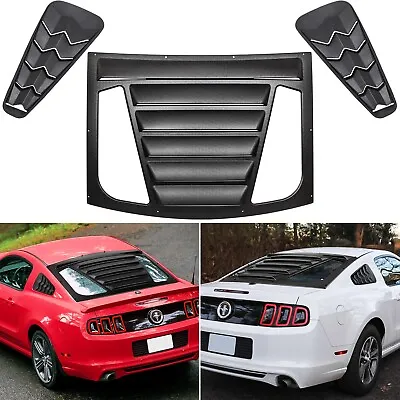 For Ford Mustang 2005-2014 Rear+Side Window Louver Windshield Sun Shade Cover GT • $174.99