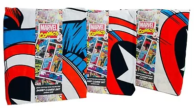 £17.90 • Buy Marvel Comics Duvet Cover Set Avengers King/Double/Single Bedding Set Home Decor